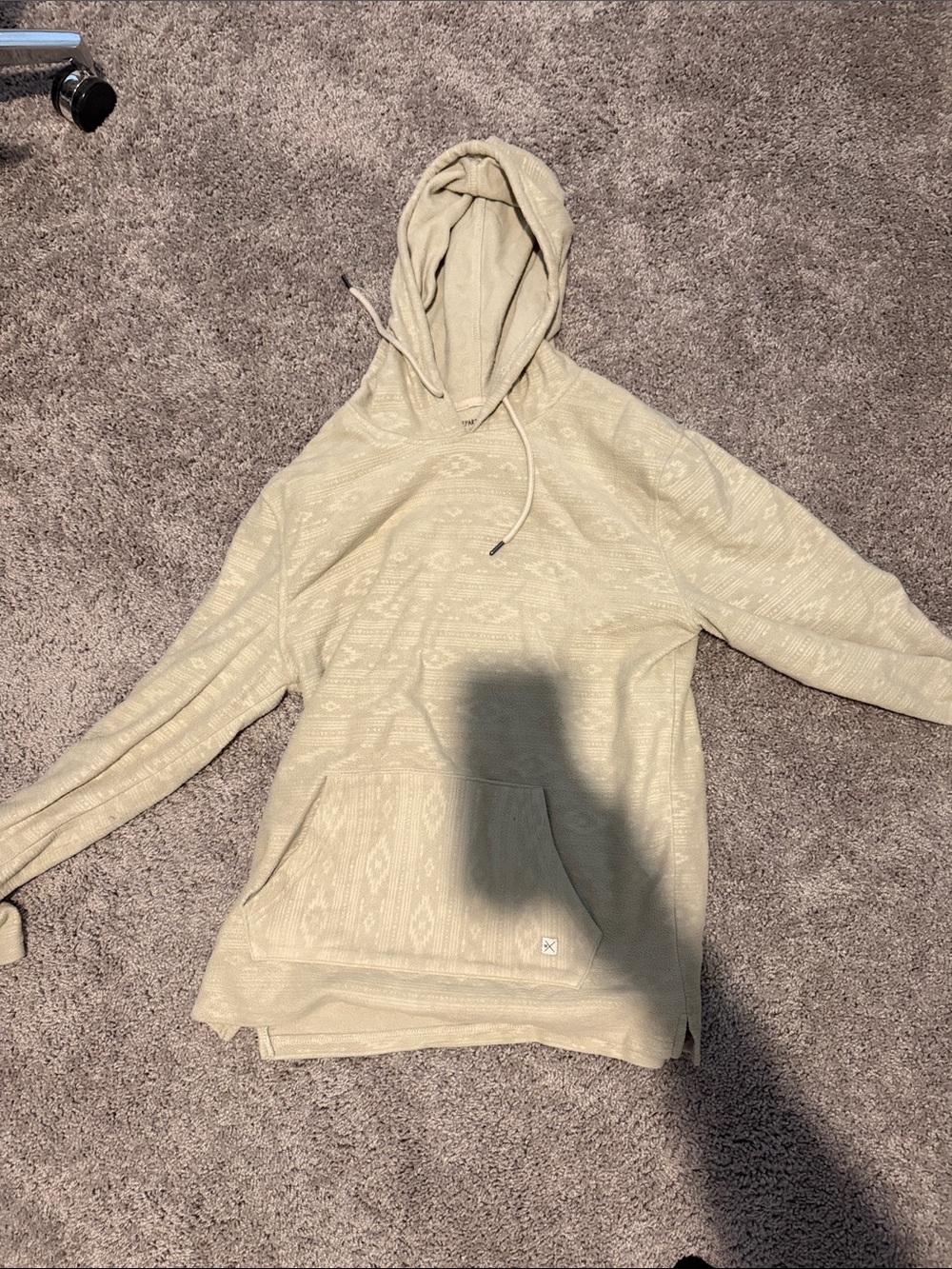 Departwest Cozy Hooded Sweatshirt in Light Beige